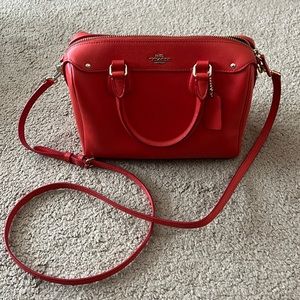 Orange Coach Crossbody Bag